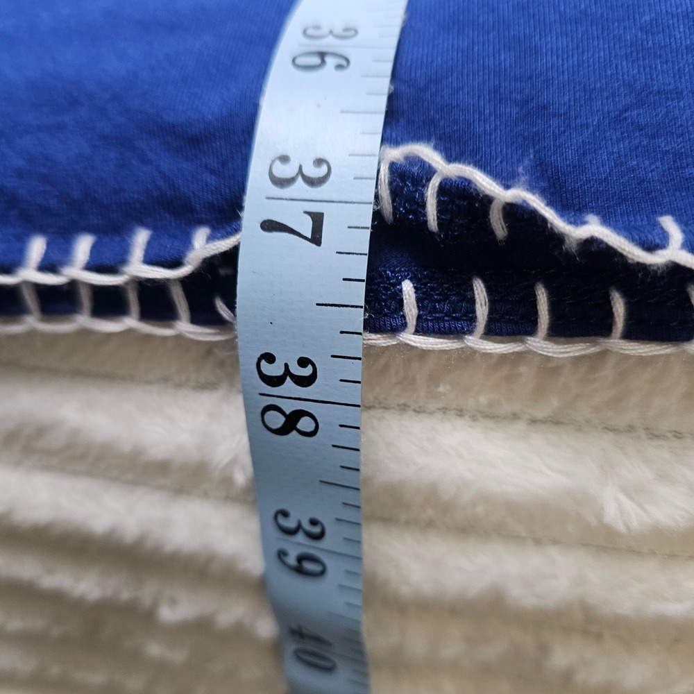 Chelsea Theodore Embroidered‎ Blue Dress XL 3/4 Sleeve Empire Waist Boho Flowy - Picture 5 of 11